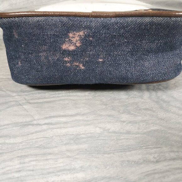 Bath And Body Works Denim Travel Shoulder Bag Tote Blue Matching Cosmetics Bags - Picture 6 of 16